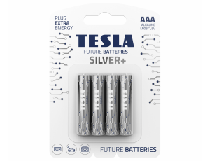 Alkaline battery  LR03 TESLA SILVER+B4
